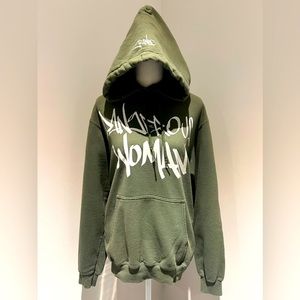 Ariana Grande Dangerous Woman Tour Olive Green Tag Hoodie
